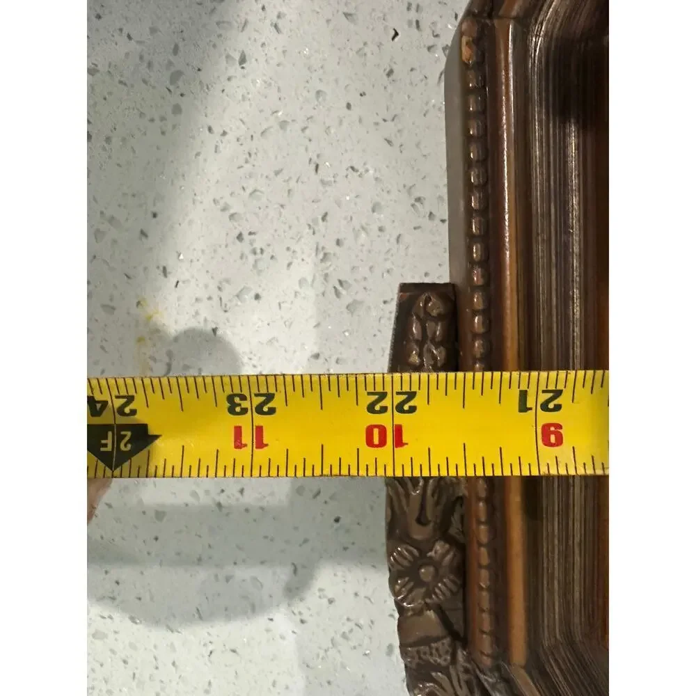 Vintage 8 Days Wind Up Polygon Shape Wall Clock